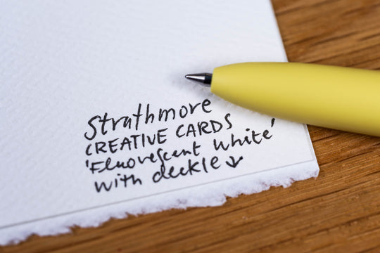 Strathmore Creative Cards, Bright White, Announcement Size