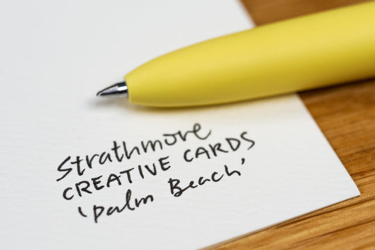 Strathmore Creative Cards, Off-White, Announcement Size