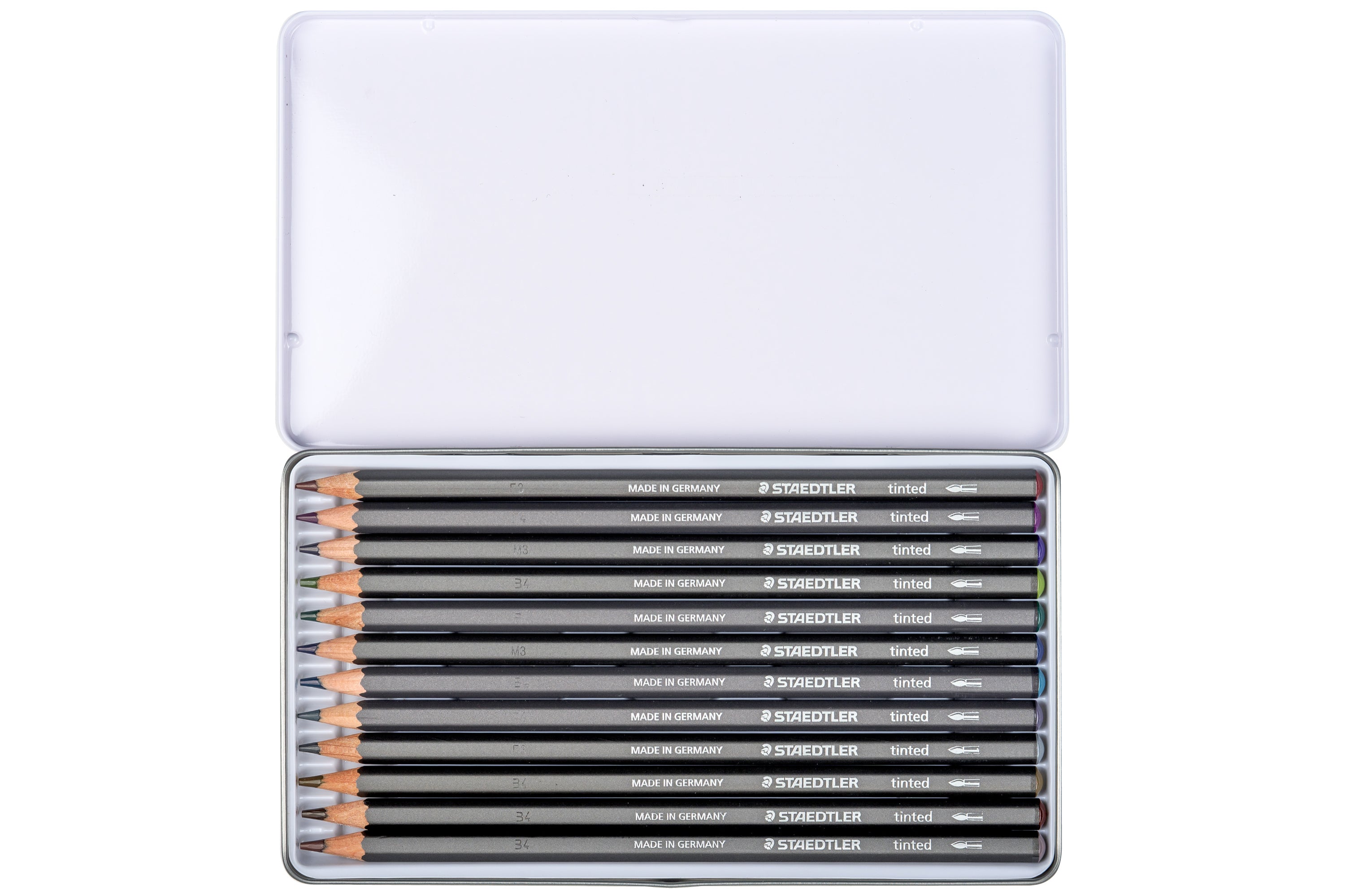 Tinted Graphite Pencils, Set of 12