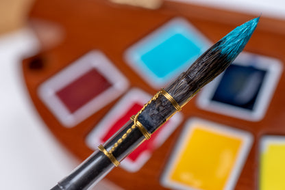 Tintoretto Watercolor Travel Brush Set, Synthetic Squirrel Quills