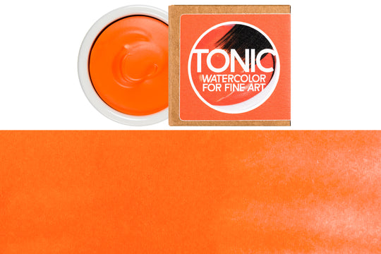 Tonic Watercolor, Porcelain Pan, #025 Pyrrole Orange