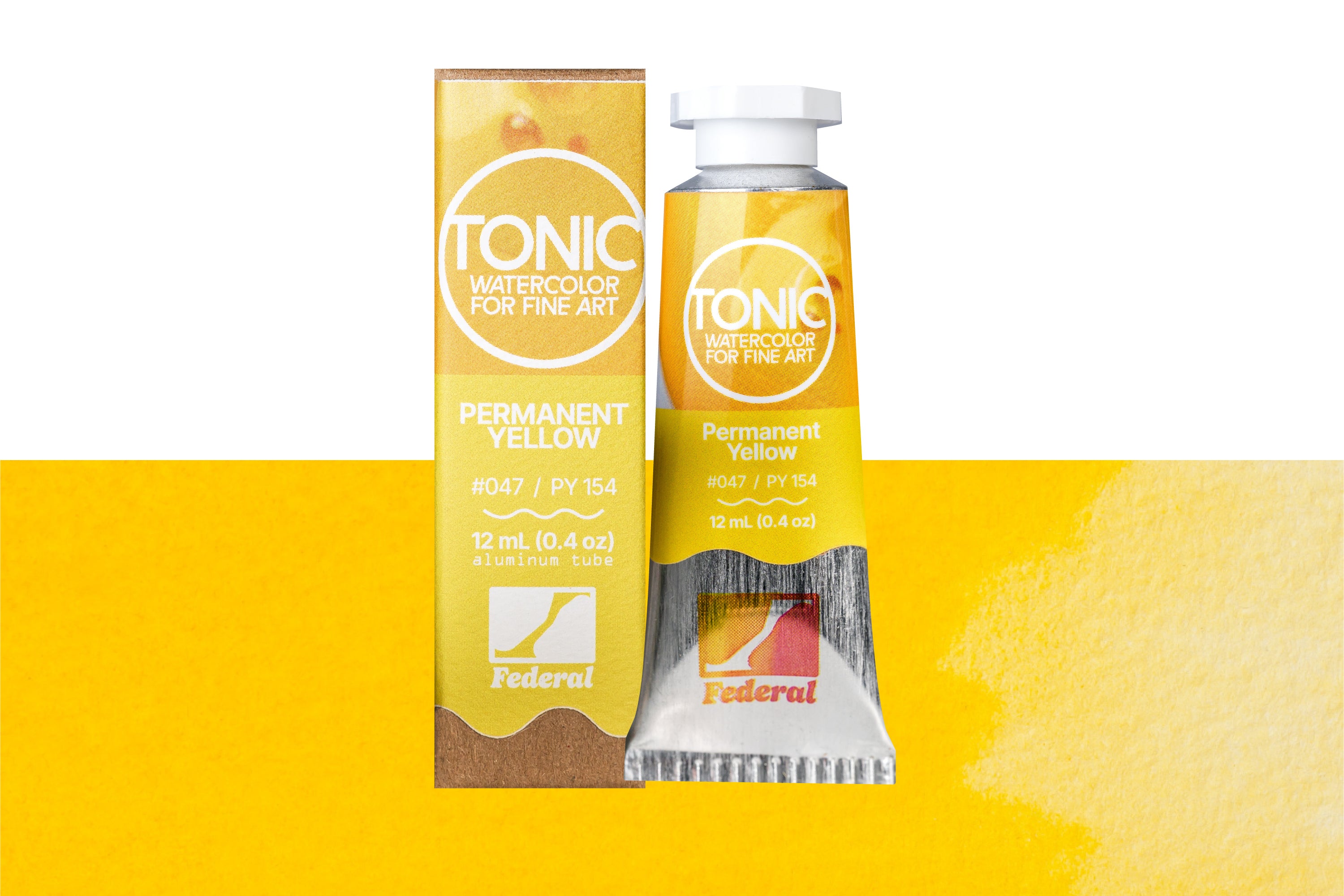 Tonic Watercolor, 12 mL Tube, #047 Permanent Yellow
