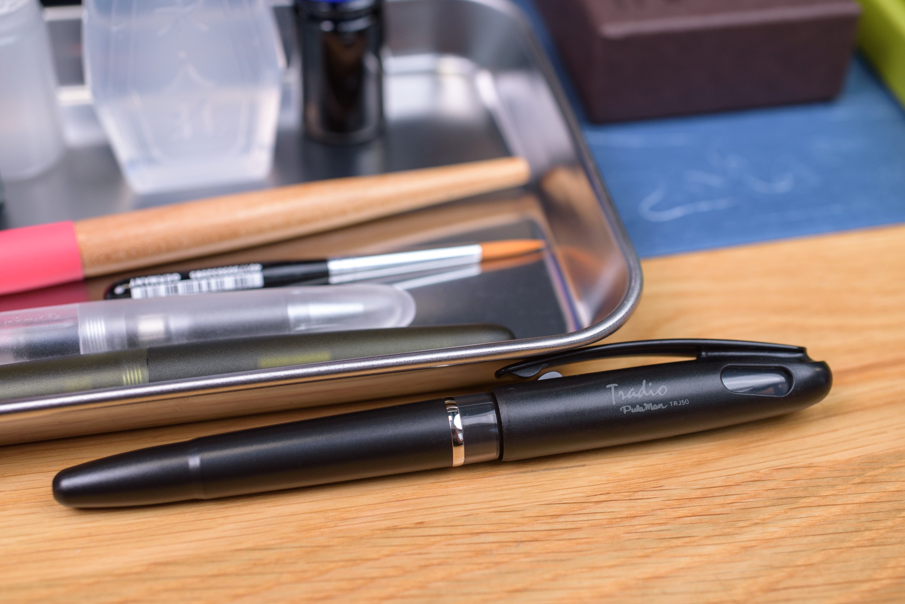 Tradio Pulaman Plastic Fountain Pen, Blue