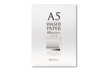 White Washi Paper, A5, 80 Sheets