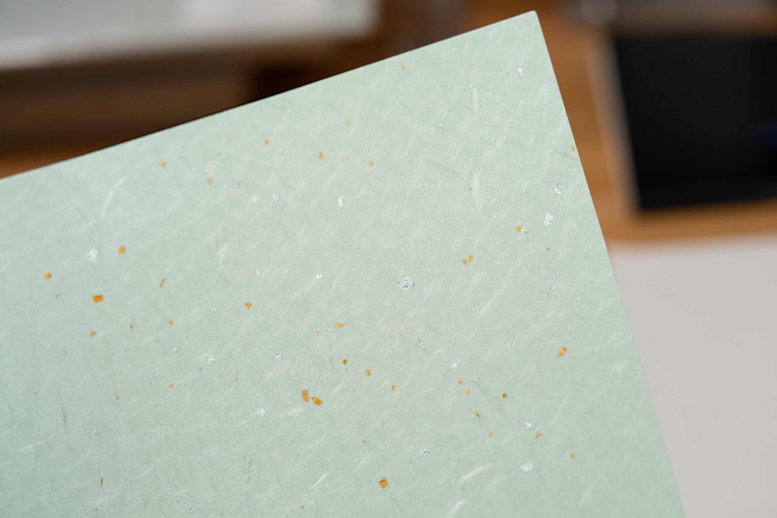 Metal Leaf Washi Paper, Pack of 20 Sheets, Green