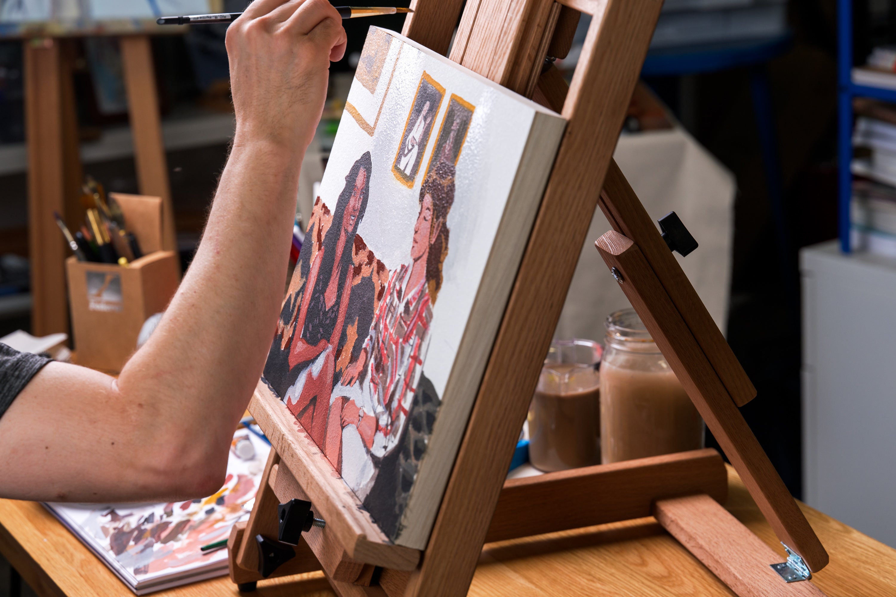 Watercolor Painting Panel, 7/8" Cradled