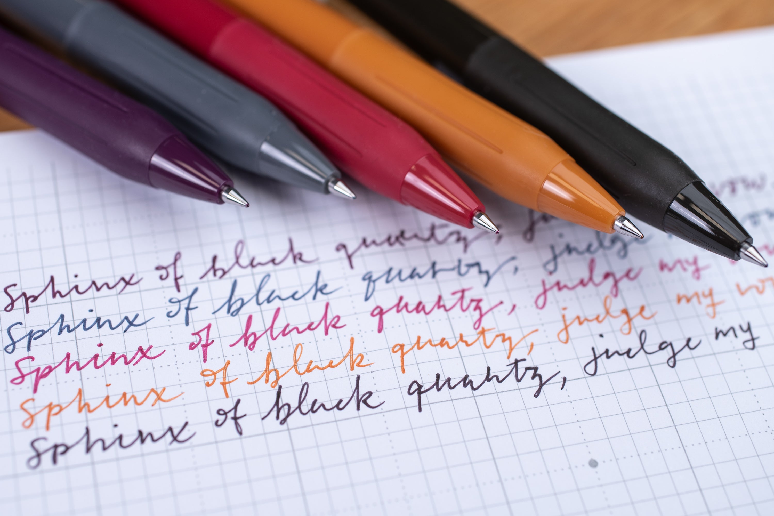 Sarasa Clip Gel Pen, 0.5 mm, Vintage Colors Set