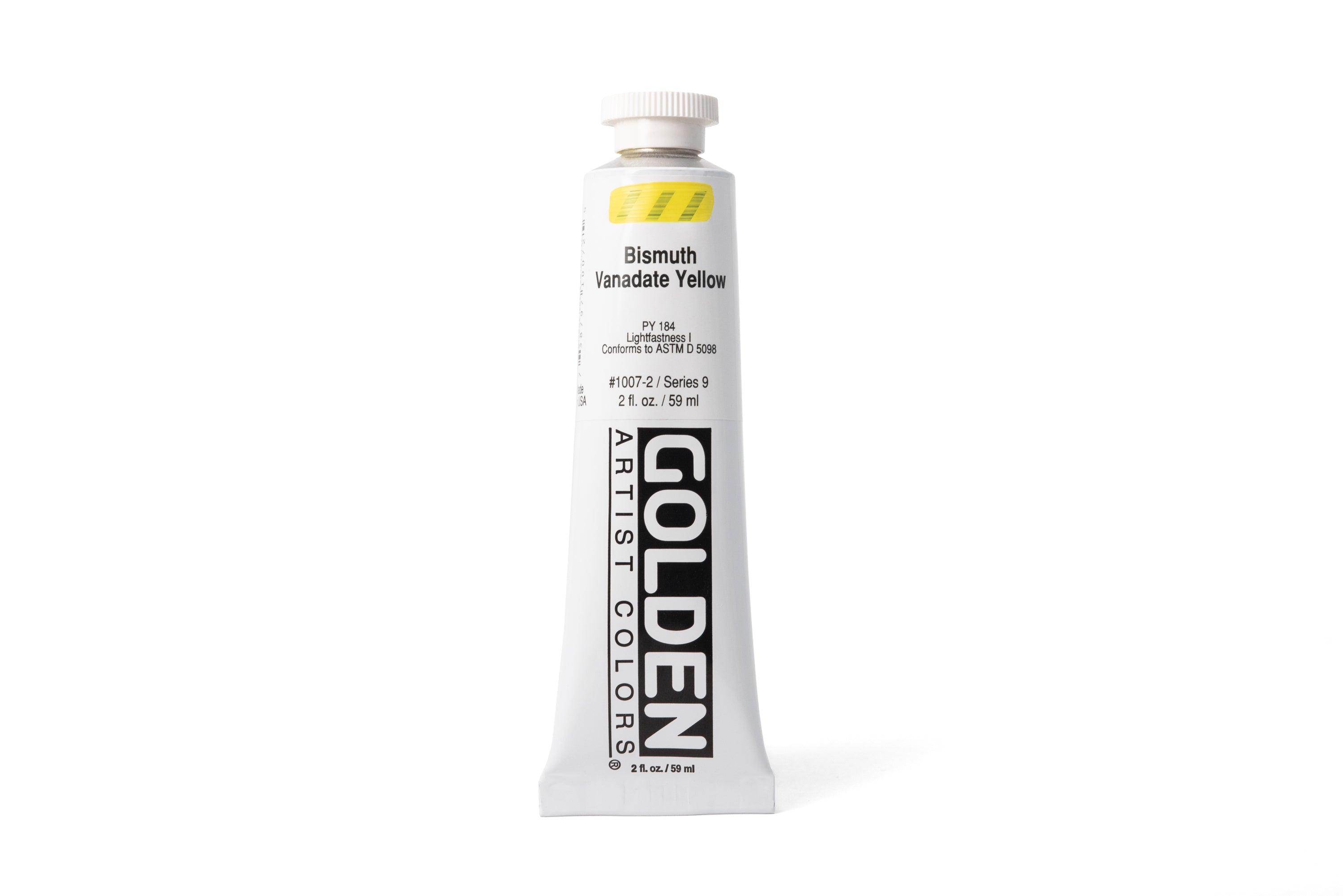 Golden Heavy Body Acrylics, Bismuth Vanadate Yellow, 2 oz. Tube