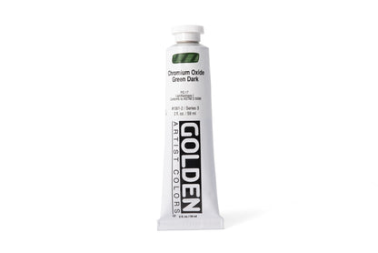 Golden Heavy Body Acrylics, Chromium Oxide Green Dark, 2 oz. Tube