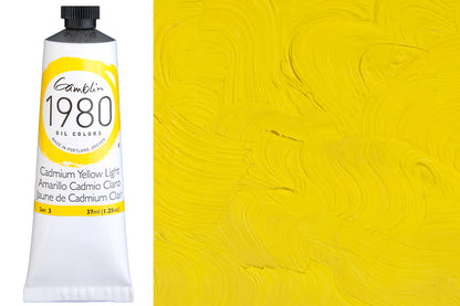 Gamblin 1980 Oil Colors, Cadmium Yellow Light