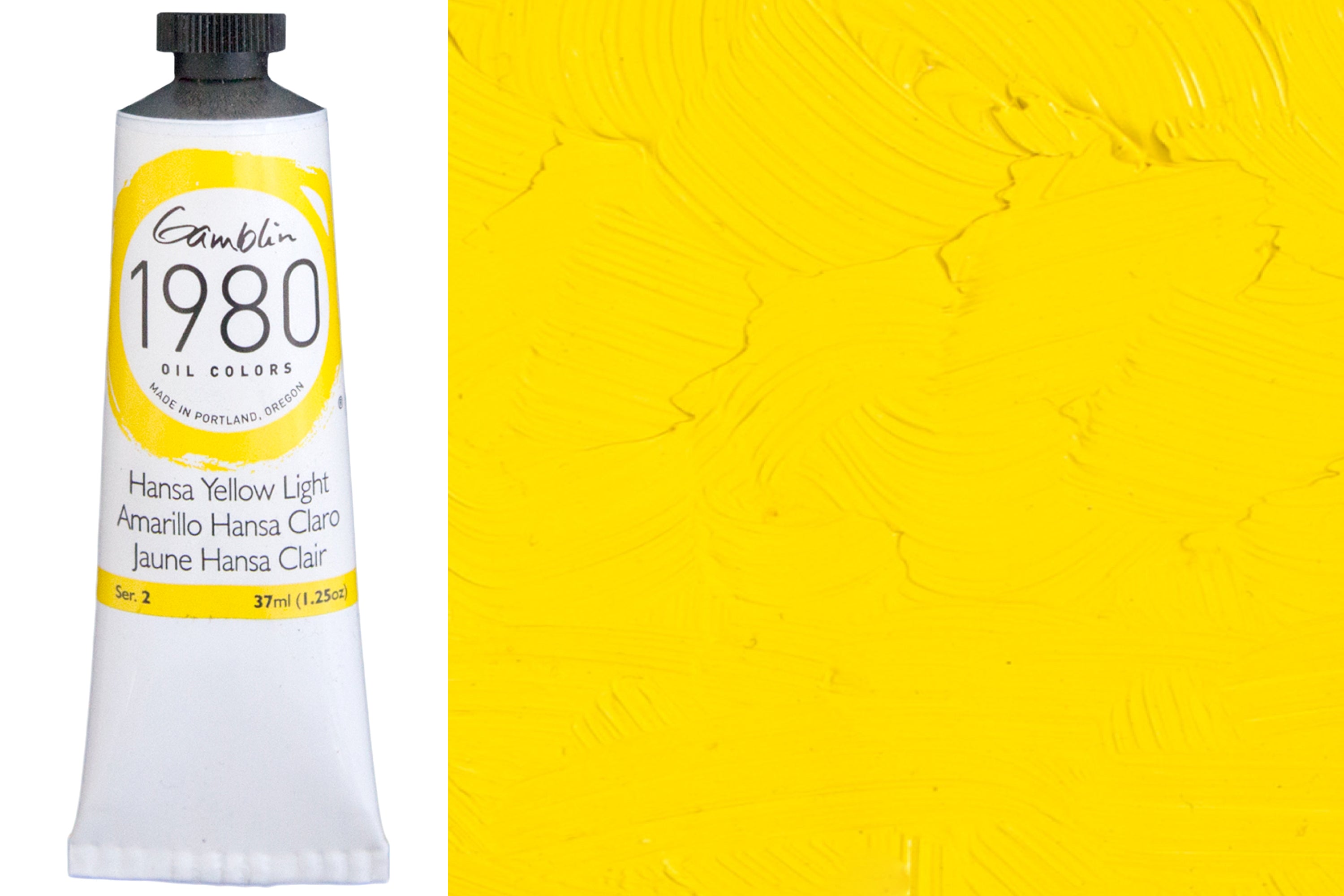 Gamblin 1980 Oil Colors, Hansa Yellow Light