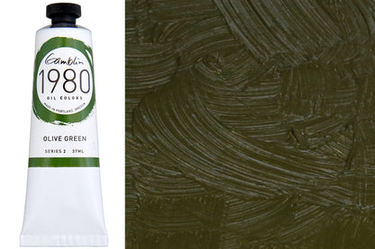 Gamblin 1980 Oil Colors, 37 mL, Olive Green