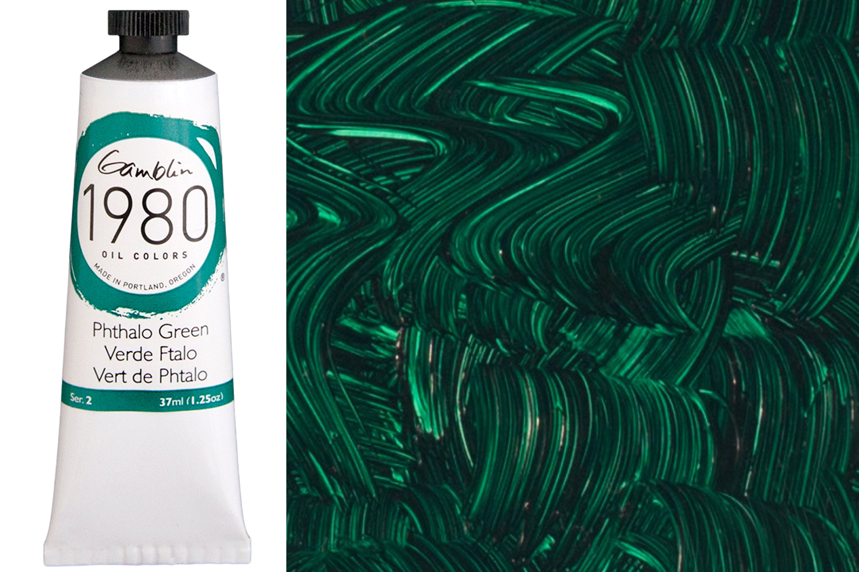 Gamblin 1980 Oil Colors, Phthalo Green