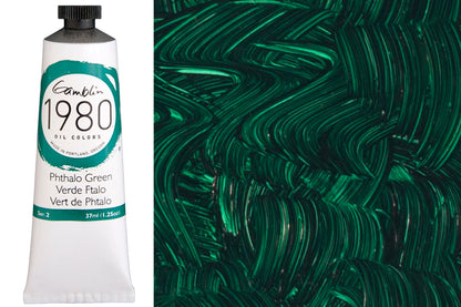 Gamblin 1980 Oil Colors, Phthalo Green