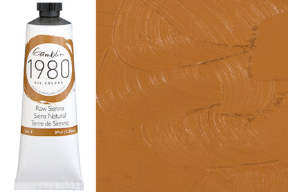 Gamblin 1980 Oil Colors, Raw Sienna