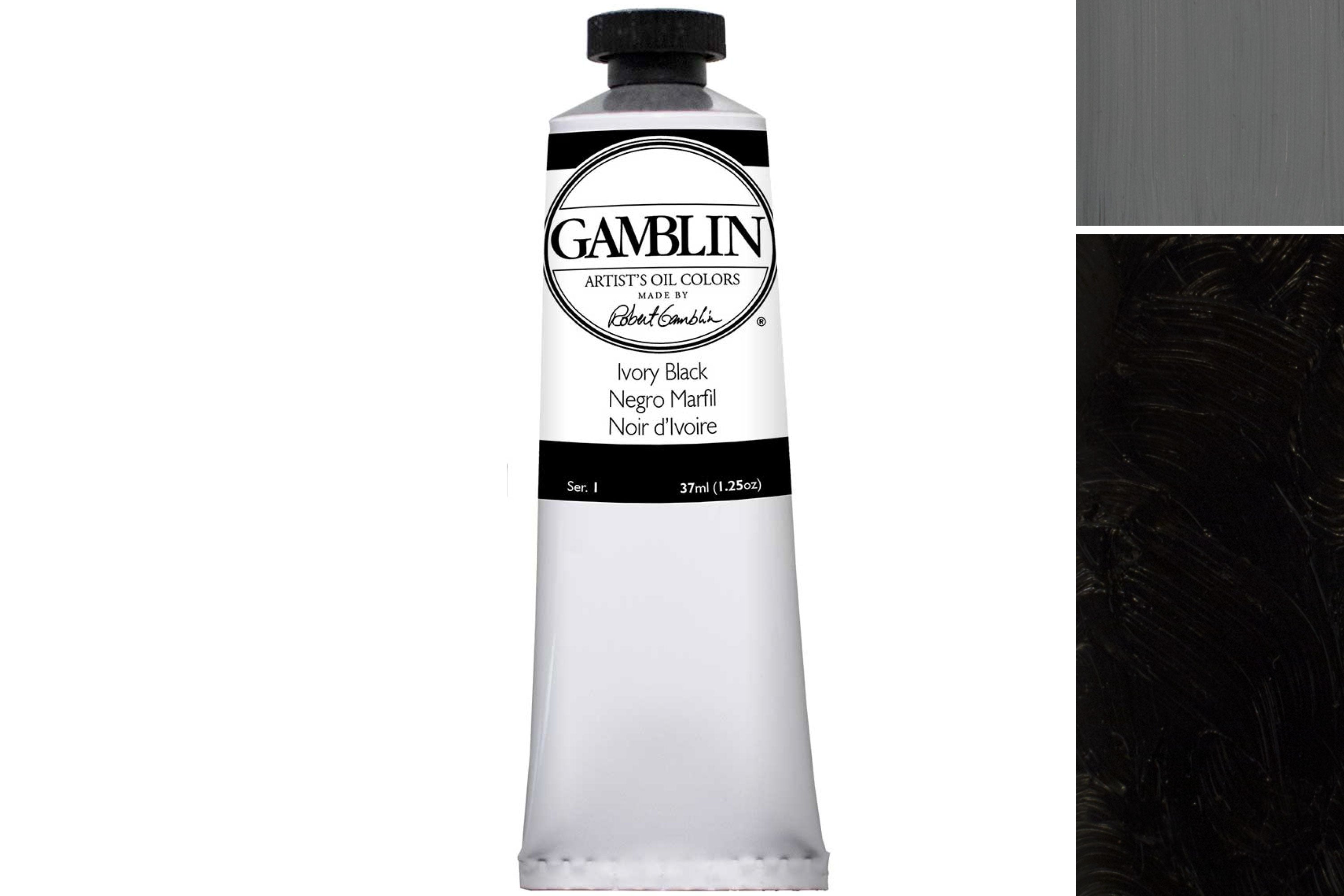 Gamblin Artist's Oil Colors, Ivory Black