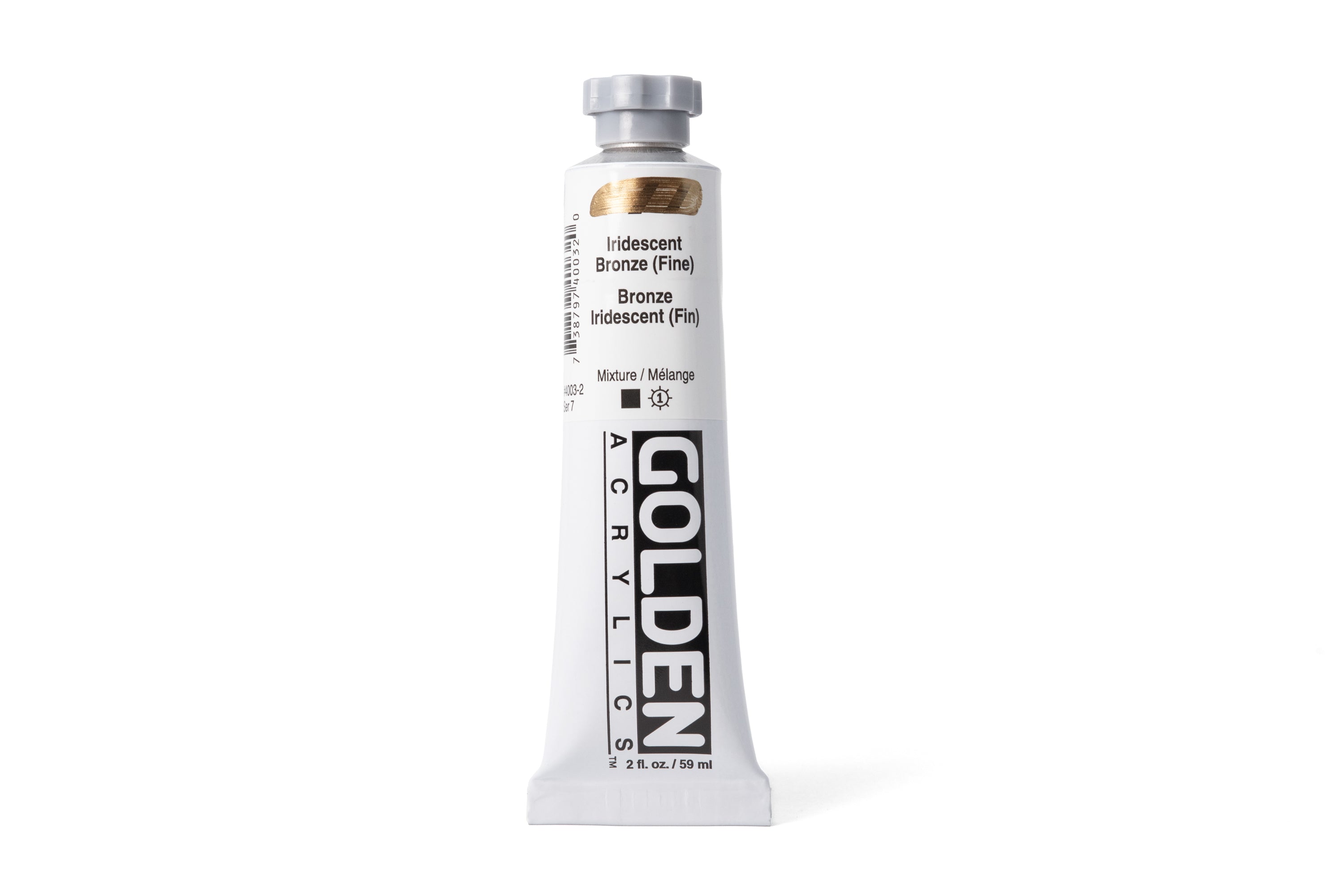 Golden Heavy Body Acrylics, Iridescent Bronze (Fine), 2 oz. Tube