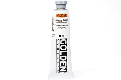 Golden Heavy Body Acrylics, Iridescent Copper Light (Coarse), 2 oz. Tube