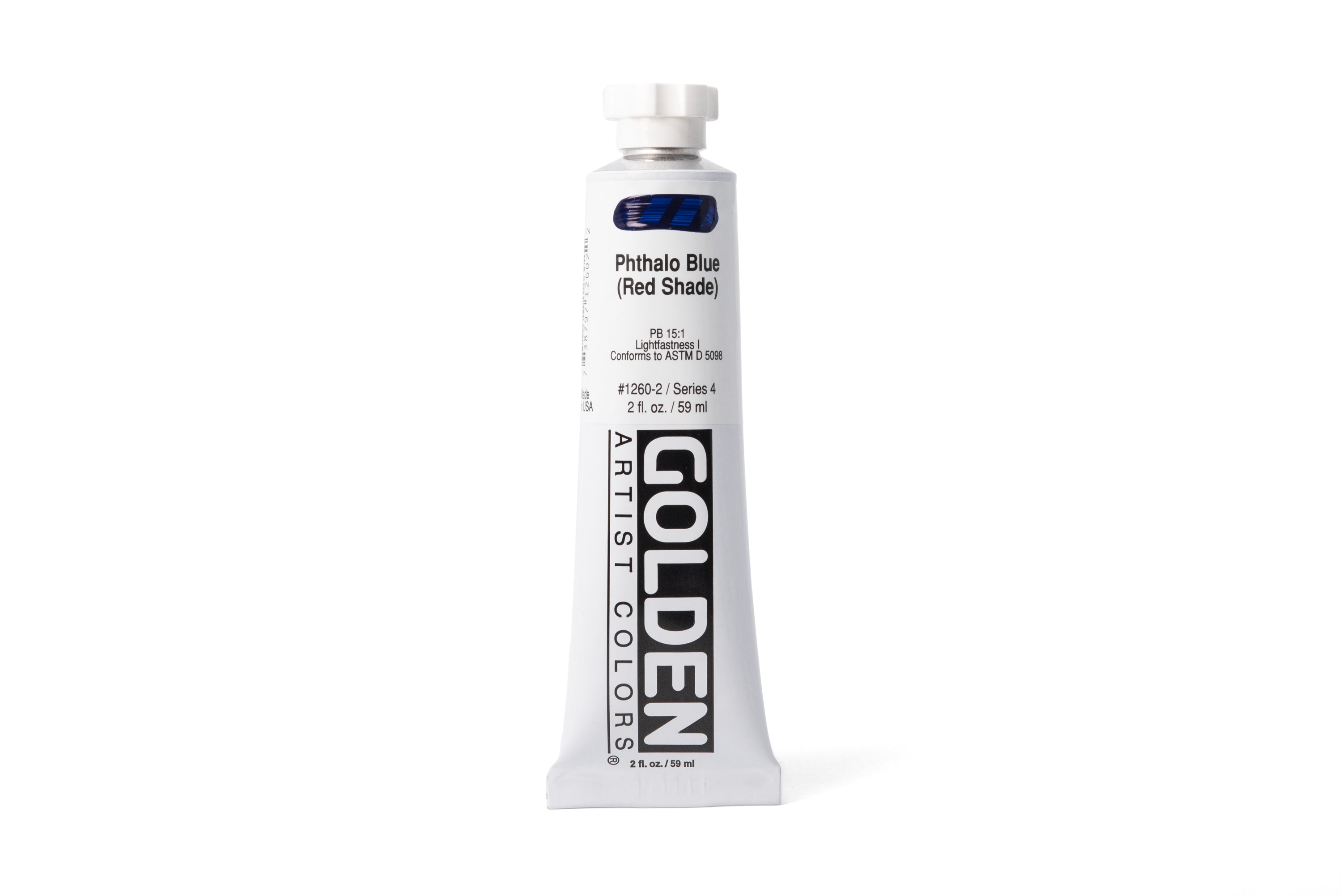 Golden Heavy Body Acrylics, Phthalo Blue (Red Shade)