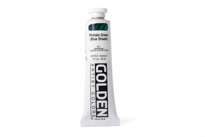 Golden Heavy Body Acrylics, Phthalo Green (Blue Shade)