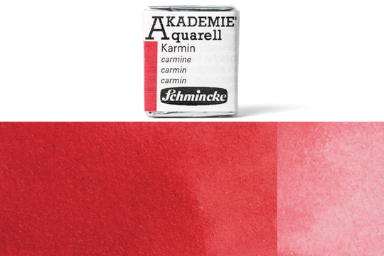 Schmincke - Akademie Watercolor Half Pan, #333 Carmine - St. Louis Art Supply