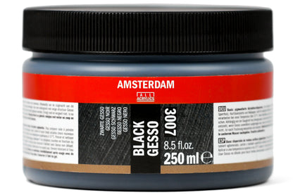 Amsterdam Black Gesso, 250 mL