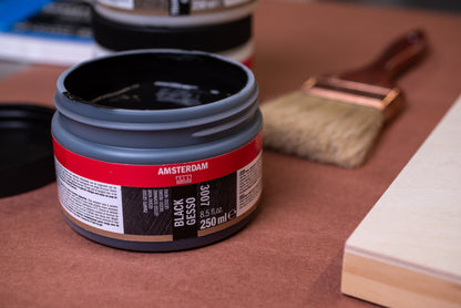 Amsterdam Black Gesso, 250 mL