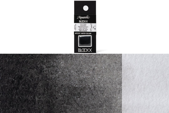 Blockx - Blockx Watercolor Half Pan, #171 Ivory Black - St. Louis Art Supply