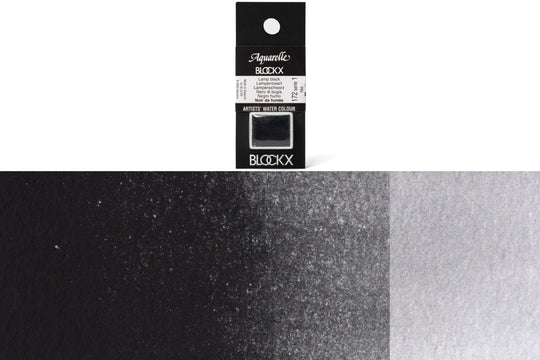 Blockx - Blockx Watercolor Half Pan, #172 Lamp Black - St. Louis Art Supply