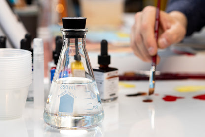 Pyrex - Pyrex Vista Erlenmeyer Flask with Stopper, 250 mL - St. Louis Art Supply
