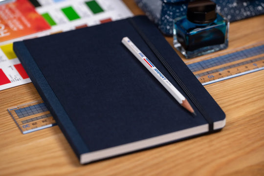 Ecoqua Plus Clothbound Notebook, A5 Dot Grid, Wine