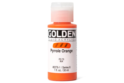 Golden - Golden Fluid Acrylics, Pyrrole Orange - St. Louis Art Supply