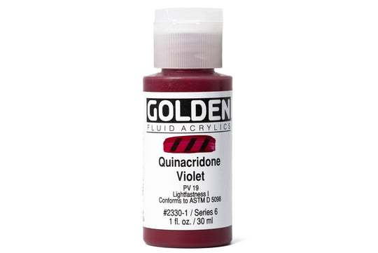Golden - Golden Fluid Acrylics, Quinacridone Violet - St. Louis Art Supply