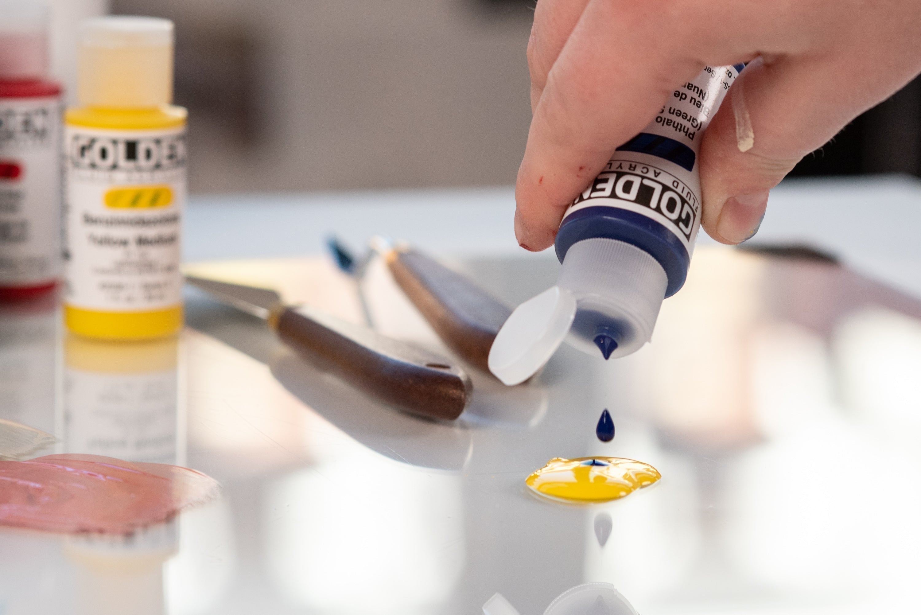 Golden - Golden Fluid Acrylics, Anthraquinone Blue - St. Louis Art Supply