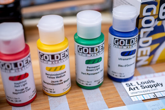 Golden Fluid Acrylics, Intro Set of 6
