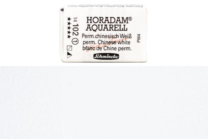 Schmincke - Horadam Watercolor Full Pan, #102 Permanent Chinese White - St. Louis Art Supply