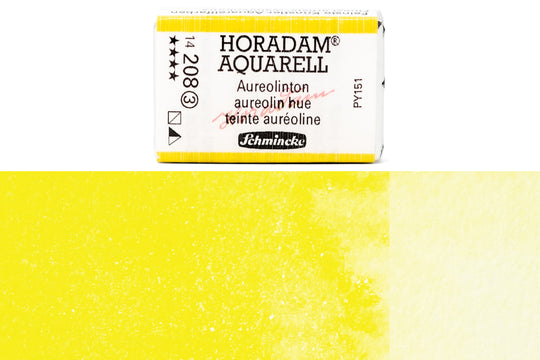 Schmincke - Horadam Watercolor Full Pan, #208 Aureolin Hue - St. Louis Art Supply