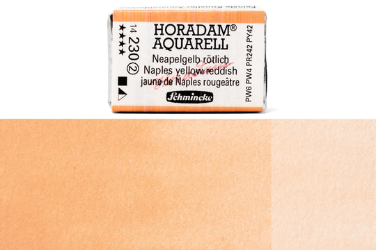 Schmincke - Horadam Watercolor Full Pan, #230 Naples Yellow Reddish - St. Louis Art Supply