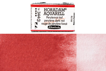 Schmincke - Horadam Watercolor Full Pan, #344 Perylene Dark Red - St. Louis Art Supply