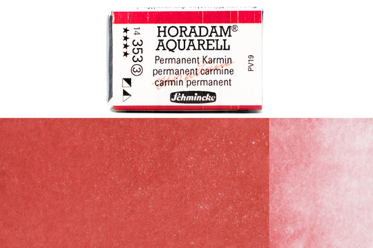 Schmincke - Horadam Watercolor Full Pan, #353 Permanent Carmine - St. Louis Art Supply