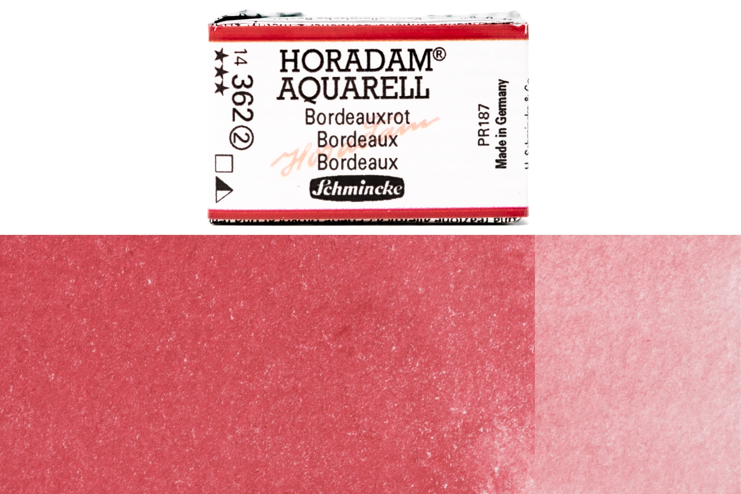 Schmincke - Horadam Watercolor Full Pan, #362 Bordeaux - St. Louis Art Supply