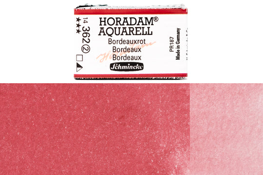 Schmincke - Horadam Watercolor Full Pan, #362 Bordeaux - St. Louis Art Supply