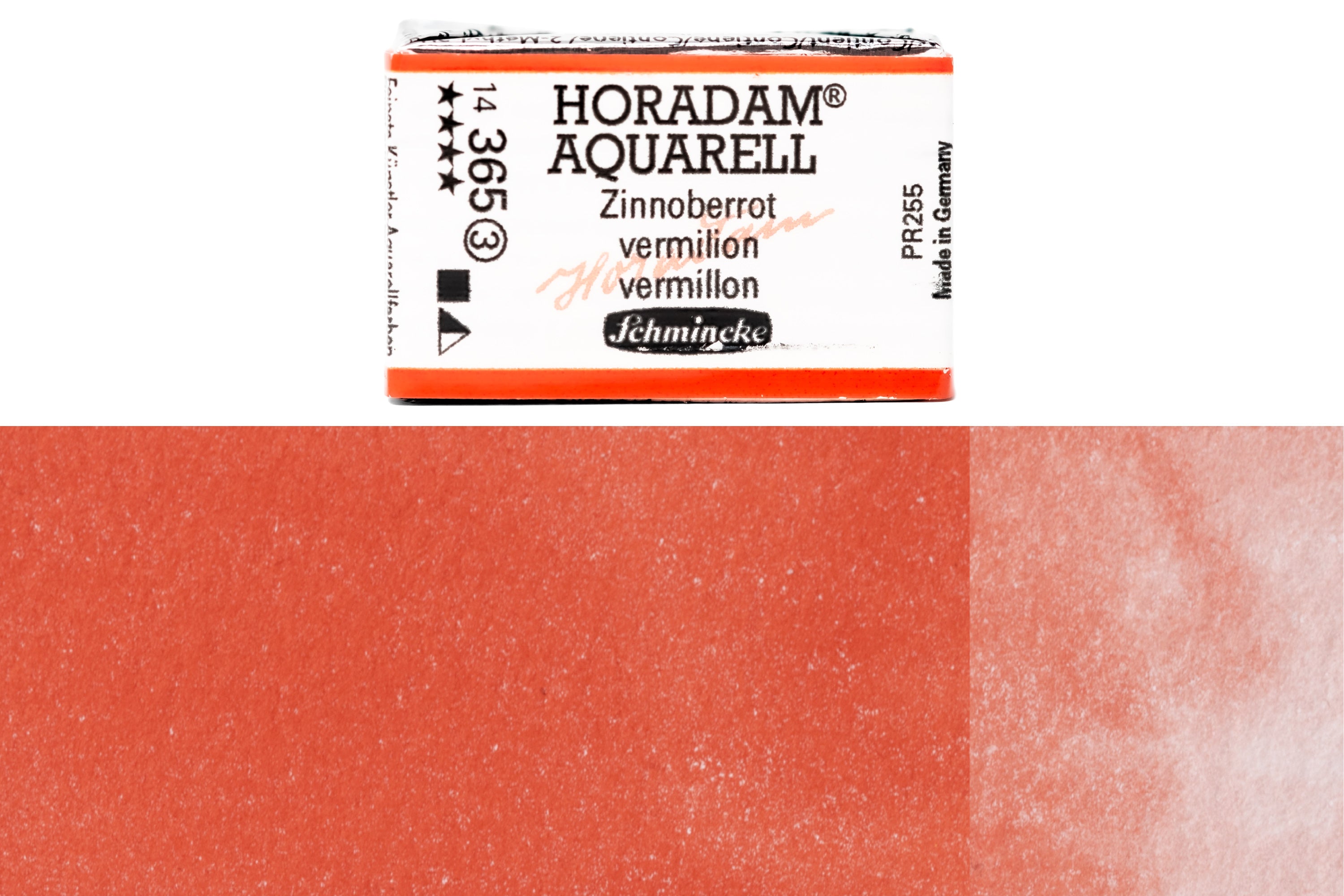 Schmincke - Horadam Watercolor Full Pan, #365 Vermilion - St. Louis Art Supply