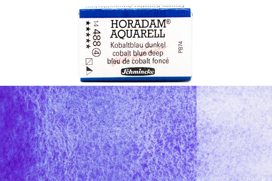 Schmincke - Horadam Watercolor Full Pan, #488 Cobalt Blue Deep - St. Louis Art Supply