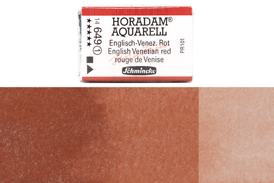 Schmincke - Horadam Watercolor Full Pan, #649 English Venetian Red - St. Louis Art Supply