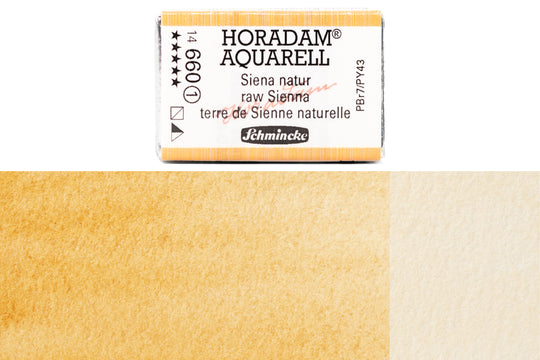 Schmincke - Horadam Watercolor Full Pan, #660 Raw Sienna - St. Louis Art Supply