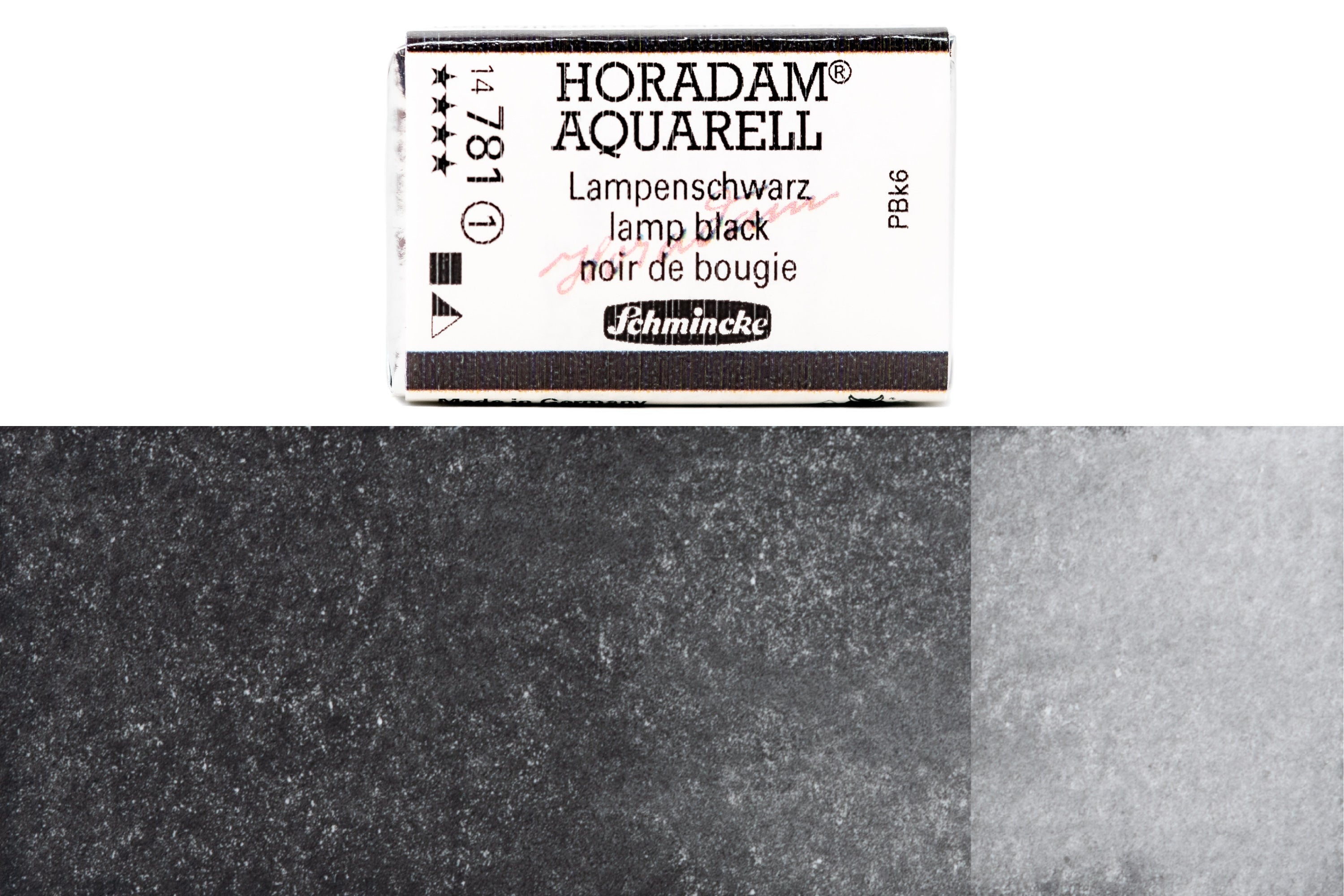 Schmincke - Horadam Watercolor Full Pan, #781 Lamp Black - St. Louis Art Supply