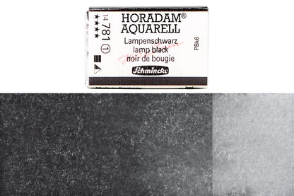 Schmincke - Horadam Watercolor Full Pan, #781 Lamp Black - St. Louis Art Supply