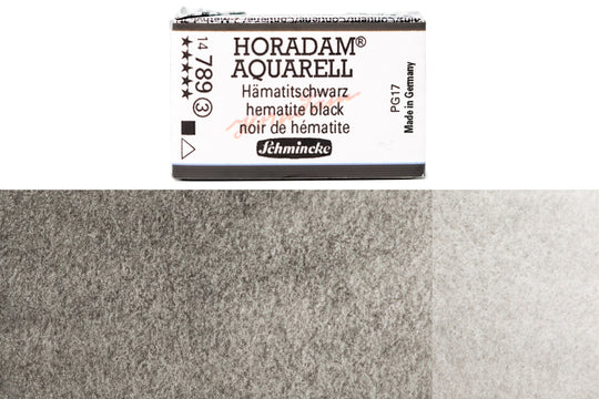 Schmincke - Horadam Watercolor Full Pan, #789 Hematite Black - St. Louis Art Supply