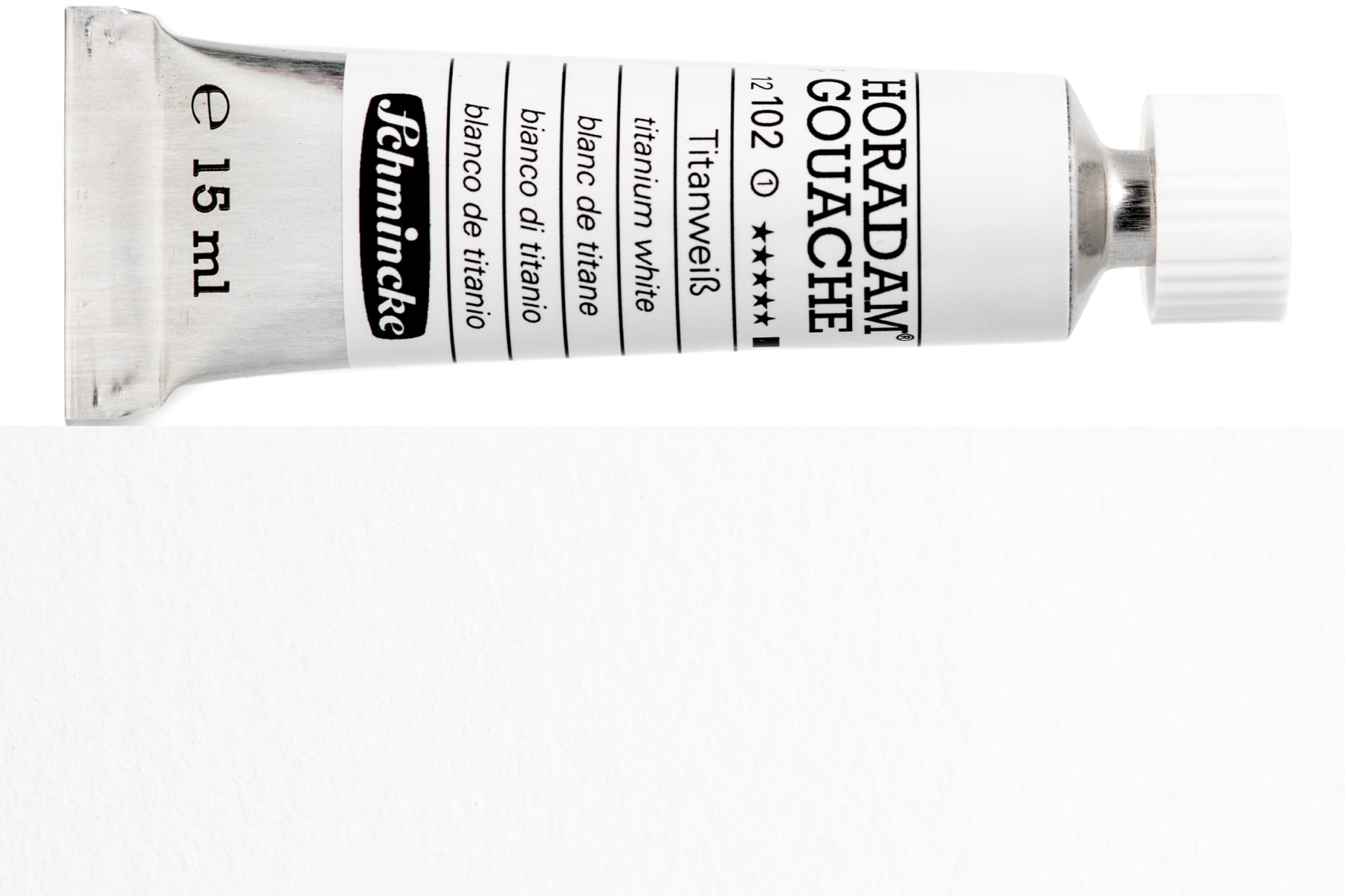 Schmincke - Horadam Gouache, 15 mL, #102 Titanium White - St. Louis Art Supply